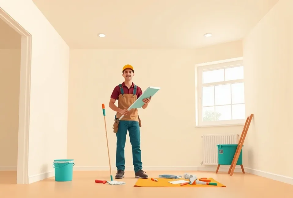 Intérieur rénové après travaux de peinture à Boissy-Saint-Léger